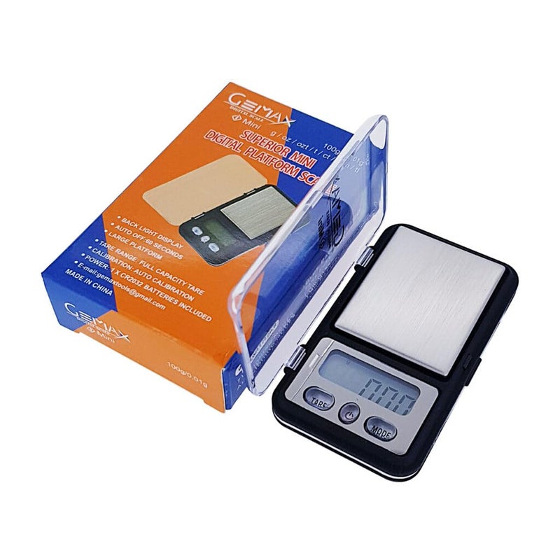 GEMAX i-Mini Scale 100 gram Capacity Accuracy 0.01gm Mode: g, oz, ozt, DWT, ct, gn - Image 2